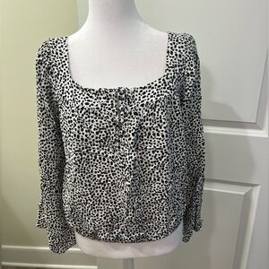 Express Leopard Print Blouse